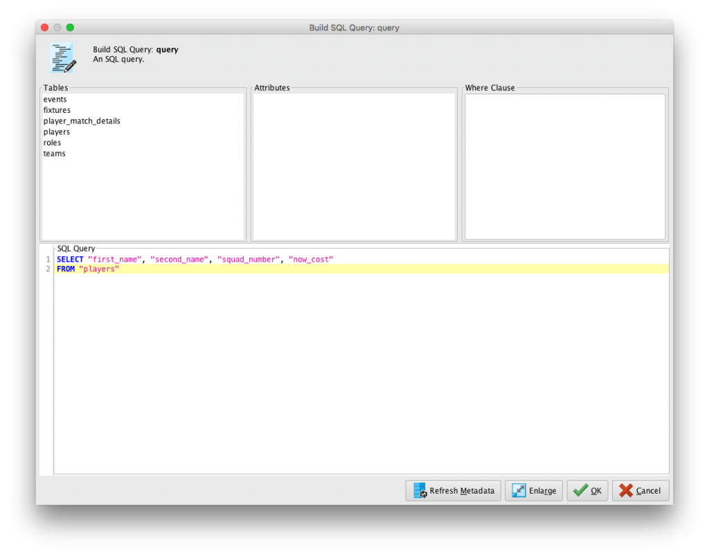 Build SQL Query