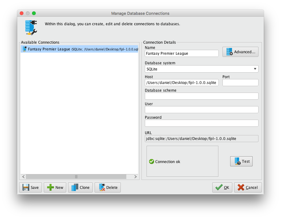 Manage Database Connections