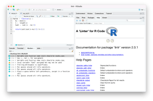 Integración de lintr con RStudio