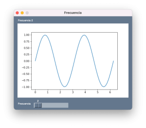 Aplicación de ejemplo creada con PySimpleGUI en la que se integra una gráfica de Matplotlib