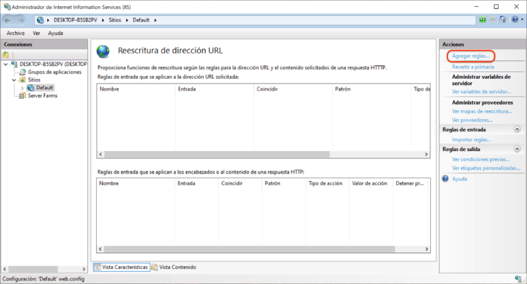 Redirigir HTTP a HTTPS en IIS - Analytics Lane