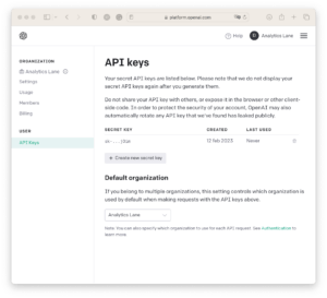 Usar ChatGPT en Python - Analytics Lane