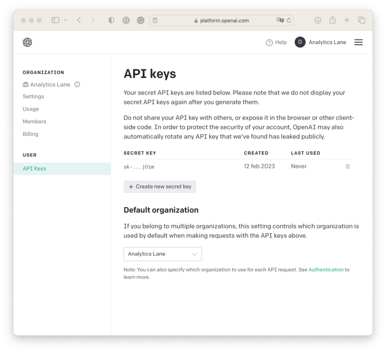 Usar ChatGPT en Python - Analytics Lane