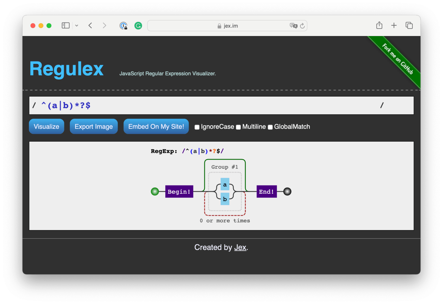 Visualizador de expresiones regulares - Analytics Lane