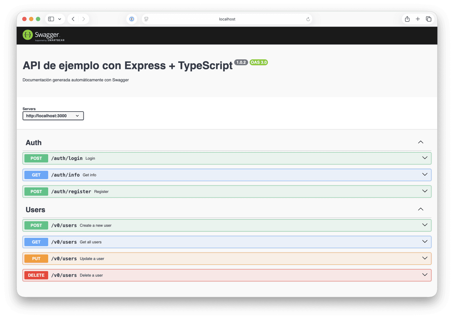 Documentar tu API de Express con TypeScript usando OpenAPI (Swagger ...