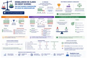 Desbalanceo de Clases en Credit Scoring: Por Qué Usamos Ponderación en lugar de Undersampling